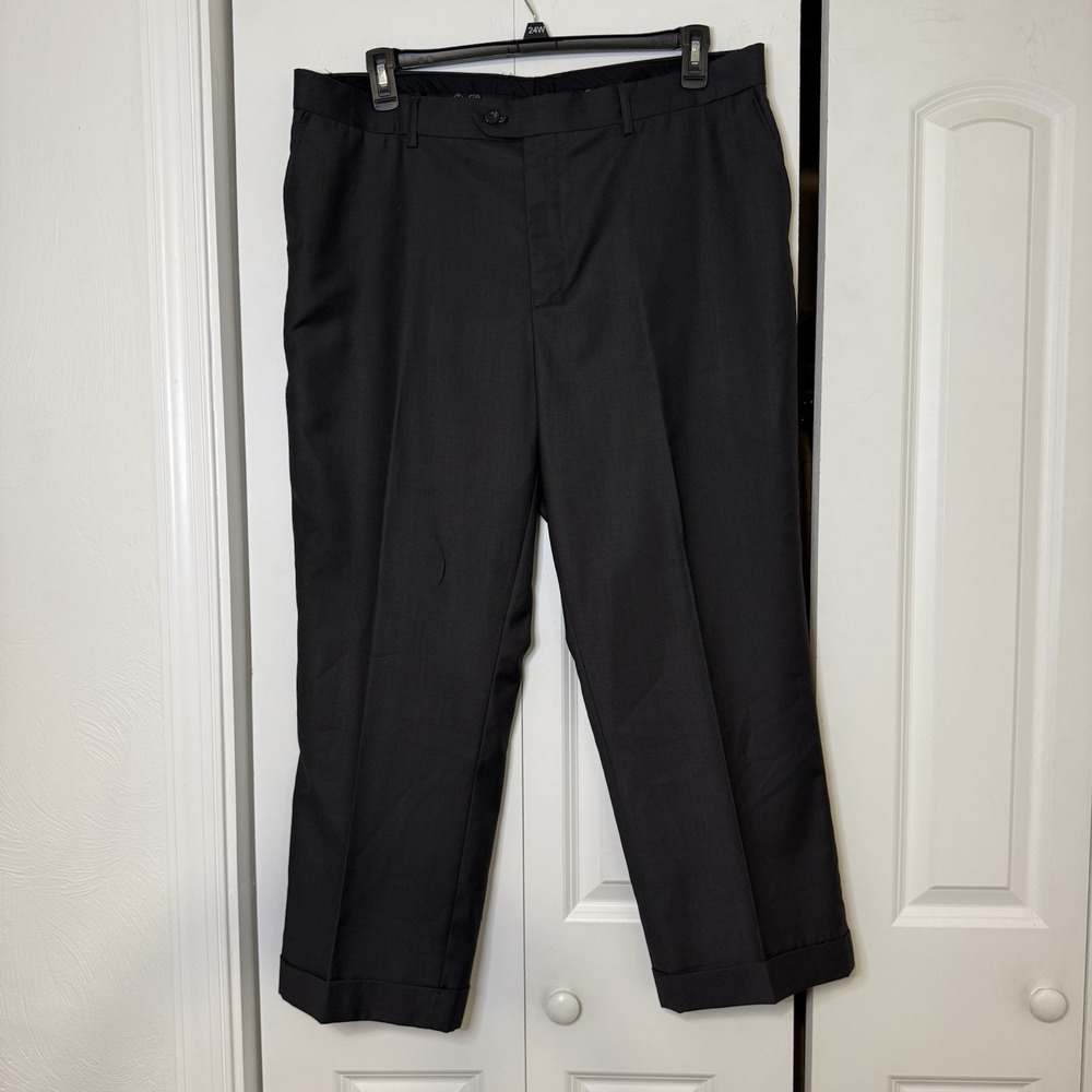 Demantie ITALY TISSUTO Dress Mens Sz 40/27 Dark Gray Pants Style M302 Fitted